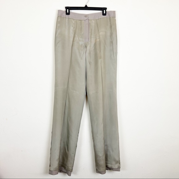 J. Crew Classic Wool Dress Suit Pants, Size 12 Tall Taupe - Picture 9 of 13